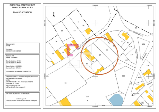 
Terrain Sons Et Roncheres 910 m2
