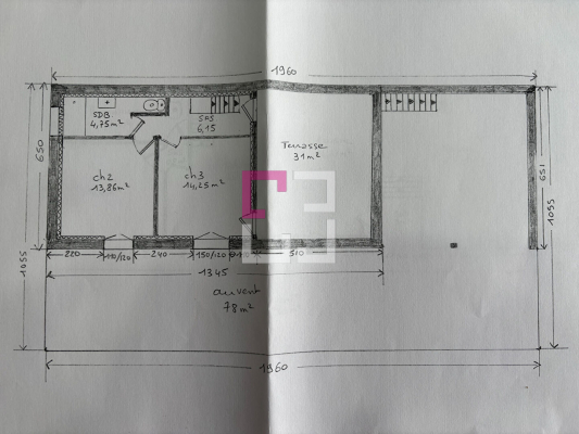
Grange Bosmont Sur Serre 3 pièce(s) 117 m2
