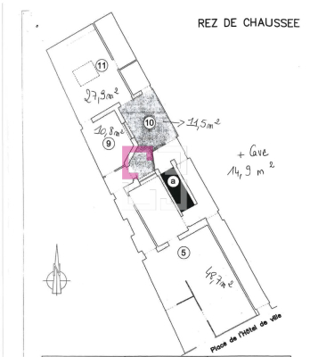 
Local commercial Chauny 100 m2
